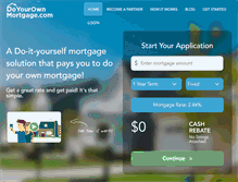 Tablet Screenshot of doyourownmortgage.com